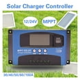 thumbnail image 2 of 30/40/50/60/100A MPPT Solar Charge Controller LCD Display 12V/24V Dual USB Auto Solar Cell Panel Charger Regulator ,Improvement of Charging Speed, 2 of 6