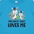 thumbnail image 4 of Inktastic Zebra My Great Aunt Loves Me Boys or Girls Baby T-Shirt, 4 of 5