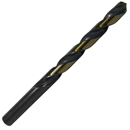#6 HSS Black & Gold KFD Split Point Jobber Length Drill Bit, Killer Force Drill Bit, KFD6