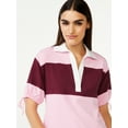 thumbnail image 4 of Free Assembly Women's Tie Sleeve Polo Top, 4 of 6