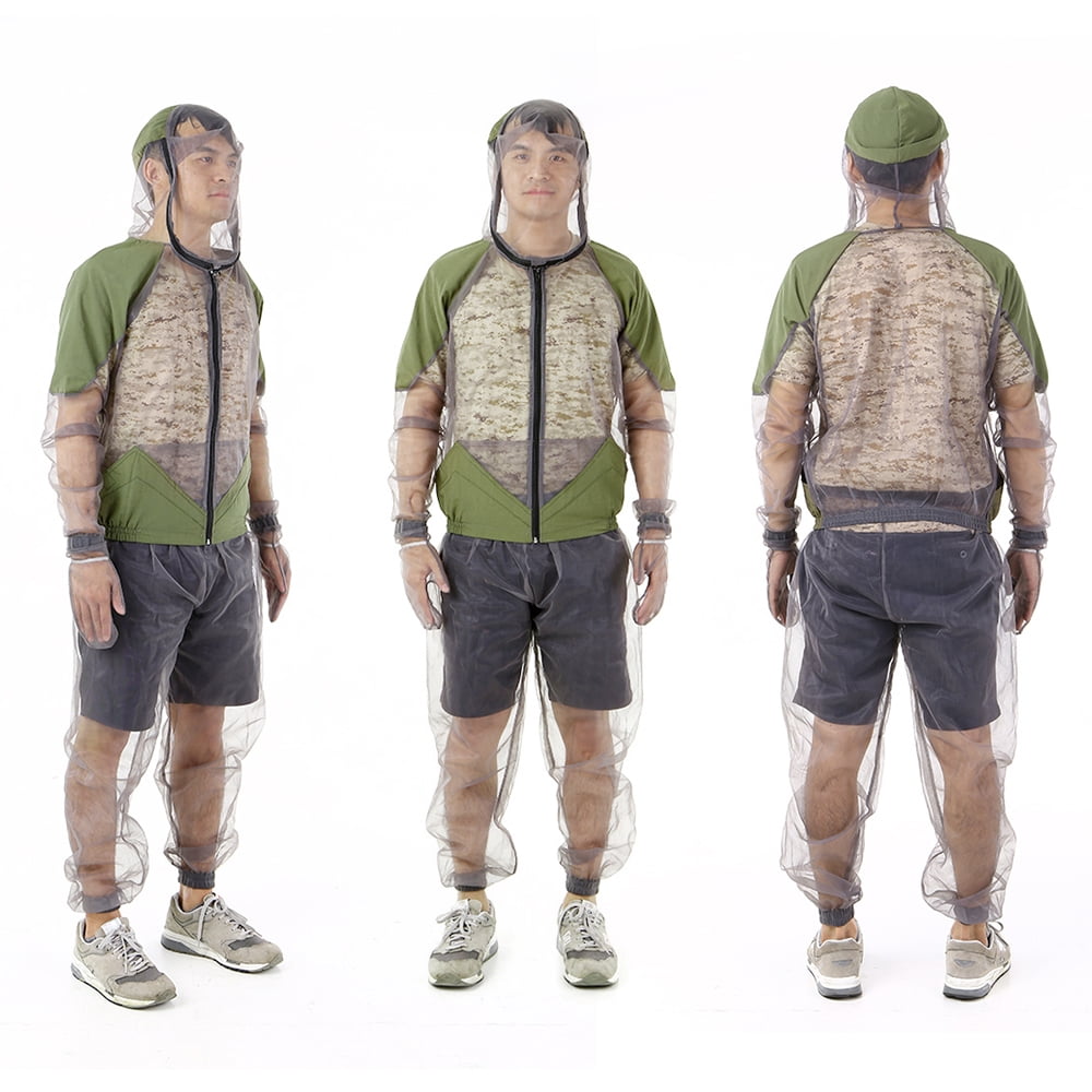 Outdoor  Repellent Suit Bug Jacket Mesh Hooded Suits Fishing Hunting Camping Jacket  Protective Mesh Shirt Gloves Pants