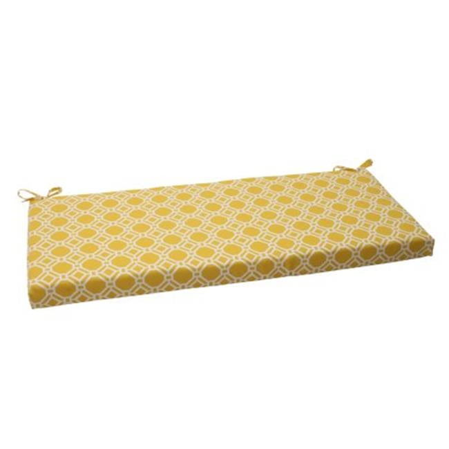 Pillow Perfect Outdoor/ Indoor Rossmere Yellow Bench Cushion