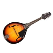 Walmeck 8-String Basswood Sunburst Mandolin Musical Instrument with Rosewood Adjustable