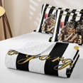 thumbnail image 4 of Erosebridal Fashion Women Gifts Twin Quilt Set For Adults,Chic Cheetah Print High Heels Twin Coverlet Set,2 Pieces, 4 of 7