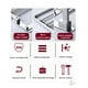 thumbnail image 4 of Toallero Para Baño Plegable Accesorios De Baño Con 6 Ganchos, 4 of 5