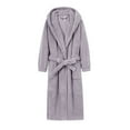 thumbnail image 2 of Aloohaidyvio Plush Robes for Women Soft Knit Long Bathrobe Fluffy Ladies Casual Sherpa Robes, 2 of 4