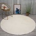 thumbnail image 5 of jiacuix Home Wool Imitation Sheepskin Rugs Faux Non Slip Bedroom Shaggy Carpet Mats Soft Plush Washable Pad Blue, 5 of 5