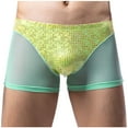 thumbnail image 1 of Sous-vêtements Aguichant Patchwork Mode Décontractée pour Hommes Taille Basse Respirants, 1 of 1