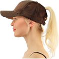 thumbnail image 2 of LAICAIW Ponytail Baseball Cap Messy High Bun Adjustable Mesh Trucker Sun Hat for Women, 2 of 4