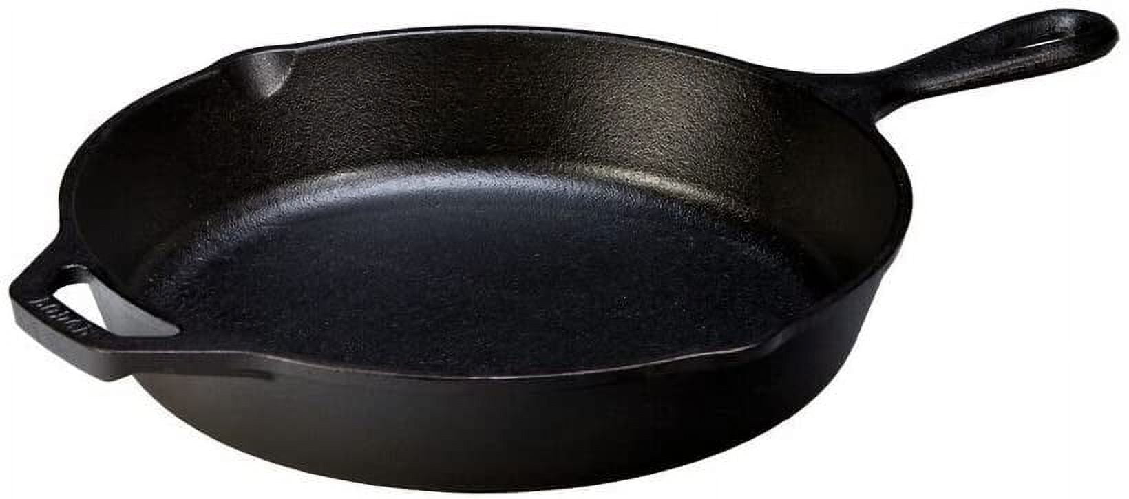 Lodge 10.5 in. Cast Iron Grill Pan in Black L8SGP3 - The Home Depot