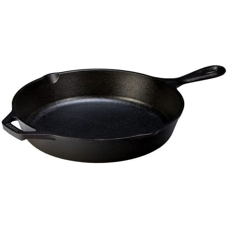 Lodge Seasoned Cast Iron 3 Skillet Bundle. 12 inches and 10.25 inches with  8 inch Set of 3 Cast Iron Frying Pans