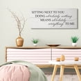 thumbnail image 2 of Stupell Industries Nothing Means Everything Phrase Romantic Couple Design by Daphne Polselli, 17" x 40", 2 of 6