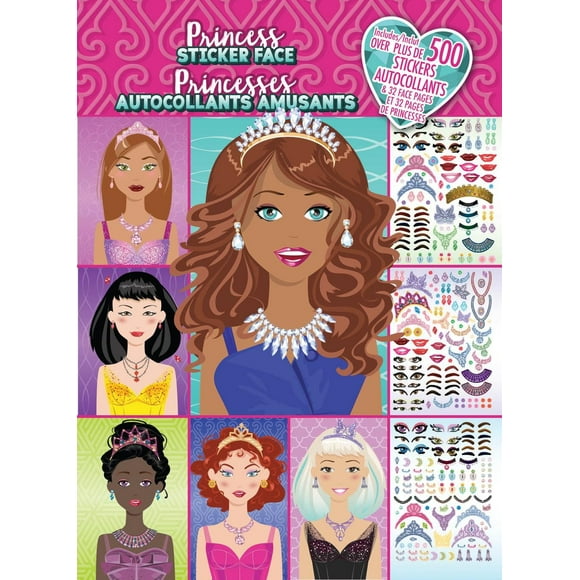 Princess Create a Face Sticker Book