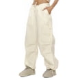 thumbnail image 2 of SAYOO Mujeres Juniors Cargo Pantalones Cordón Pantalones holgados Jogger sueltos Pantalones de chándal de moda Streetwear SAYOO moda, 2 of 9