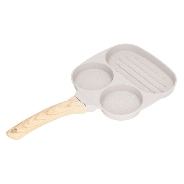Pancake Pan, Even Heating Comfortable Handle Egg Frying Pan Stick Proof Aluminum Alloy For Breakfast 3 Cups