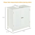 thumbnail image 4 of 24” Pedestal Sink Bathroom Vanity Cabinet - White, 4 of 5