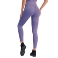 thumbnail image 4 of Gibobby Leggings deportivos mujer para yoga Pantalones de yoga de cintura alta para ejercicio de levantamiento de cadera para mujer(Morado,XL), 4 of 5