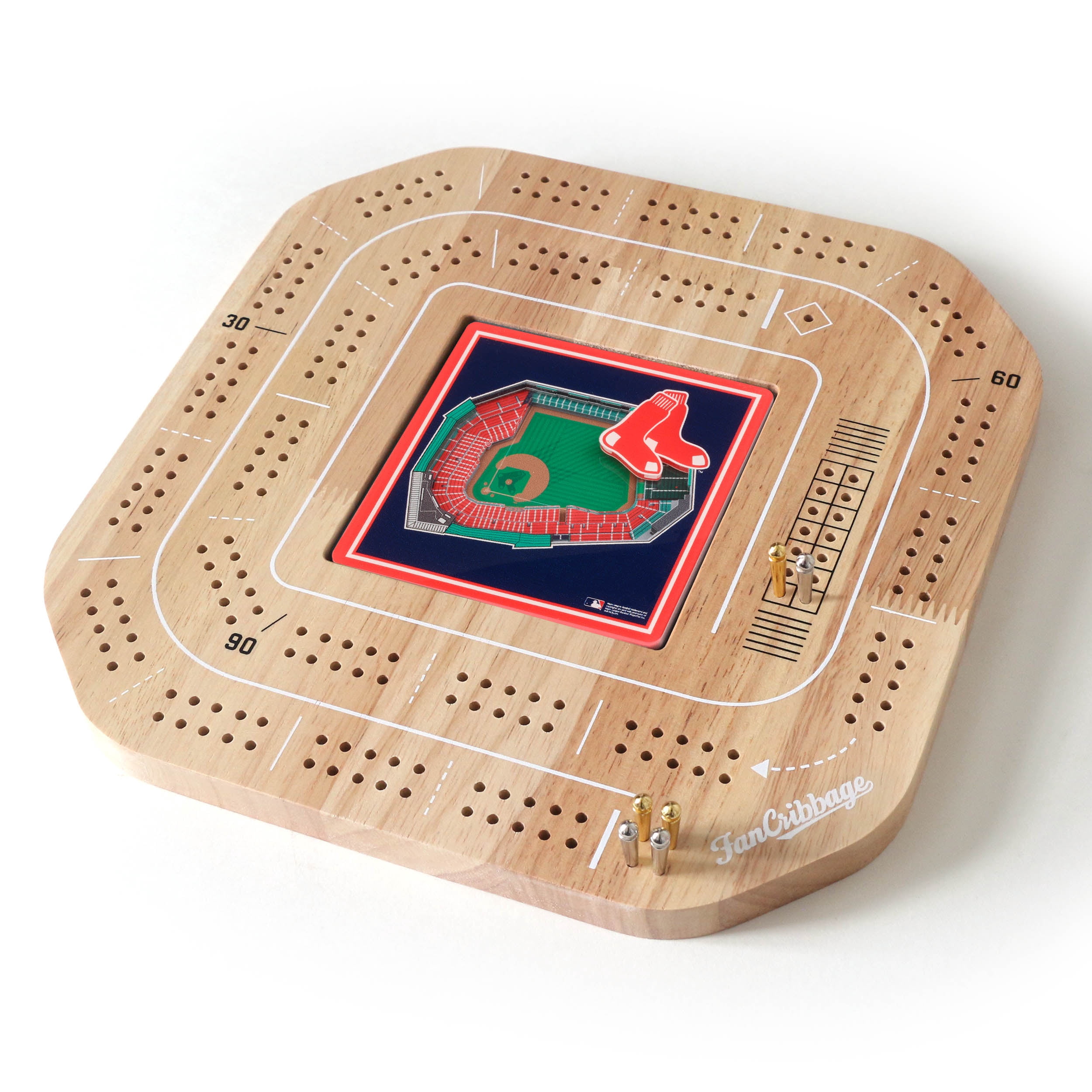 YouTheFan MLB Boston Red Sox Stadiumview Cribbage