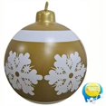 thumbnail image 3 of Bola inflable navideña para exteriores de 60 cm, decorada, de PVC, gigante, grande, para decorar árboles de Navidad, juguete sin luz, 3 of 5