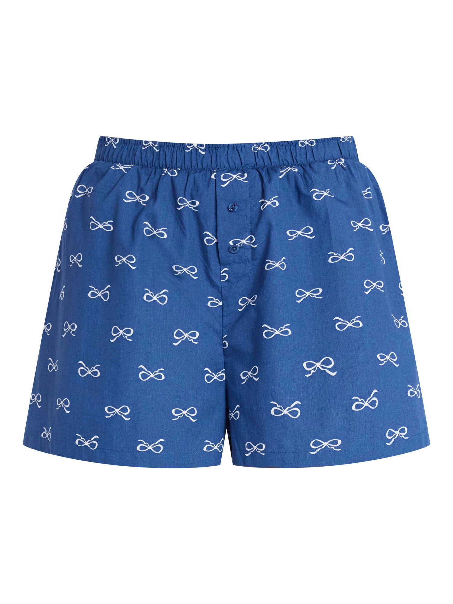 No Boundaries Sleepwear Cotton Boxer Shorts, 3'' Inseam, Women's XS-XXL