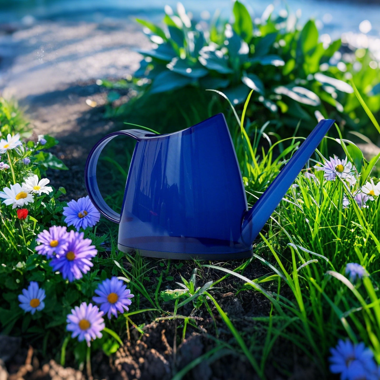Watering Cans Indoor 14L Transparent Multicolor Can with Long Spout for Home Garden and