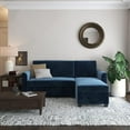 thumbnail image 2 of Noah Sectional Sofa Bed with Storage, Twin, Green Velvet, 2 of 6