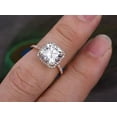 thumbnail image 5 of 1.75 Carat Halo Moissanite Diamond Wedding Ring with 18k Gold Plating, 5 of 5