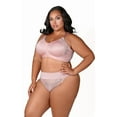 thumbnail image 2 of Elila Women&rsquo;s Plus Size Fancy Smooth Curves Molded Wire-Free Bra, Full Coverage , Style 1903 Dusty Rose, 2 of 4