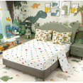 thumbnail image 4 of Erosebridal Cartoon Green Dinosaur Twin Bedding Sets for Kids, Cartoon P Letter Bedding Comforter Set, Polka Dots Reversible, 7 Pieces, 4 of 5
