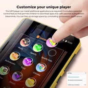 160GB MP3 Player with Bluetooth, S4 WiFi Music Player with Spotify, Spotify Kids, Audible, 4 Android MP4 MP3 Player for Kids (Black_Gold)