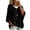 E3-Black, variant on Textilo Womens Velvet Hoodies 3/4 Batwing Sleeve Drawstring Hoodies Hooded Solid Color Pullover Sweaters Loose Fit Y2k Lightweight 2026 Fall Winter Clothing,Khaki L