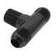 thumbnail image 3 of Adaptador en T de 3 vías, conector en forma de T, aleación de aluminio, acabado anodizado negro, 10AN a 1/2 NPT, 3 of 14