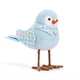 thumbnail image 1 of MuñEcos de PáJaros de Peluche de Pascua, Adornos NavideñOs de Estatuilla de PáJaro de Pie con Pata Larga, Bufanda Estampada y Lazo para Mesa Azul, 1 of 5