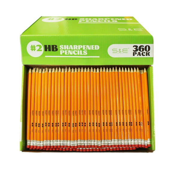 Lápices S & E TEACHER'S EDITION 360 unidades preafilados #2 HB
