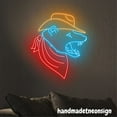 thumbnail image 2 of Handmadetneonsign Cowboy Opossum Neon Sign, Western Cowboy Wall Art Decor, Opossum House Wall Decor 65831, 2 of 5