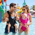 thumbnail image 3 of Water Baby Carrier Newborn to Toddler 13-33lbs 0-36 Months,Ergonomic Quick Dry Neoprene Waterproof Infant Chest Holder with Adjustable Straps for Pool Beach Summer Swimming Land Use, 3 of 11