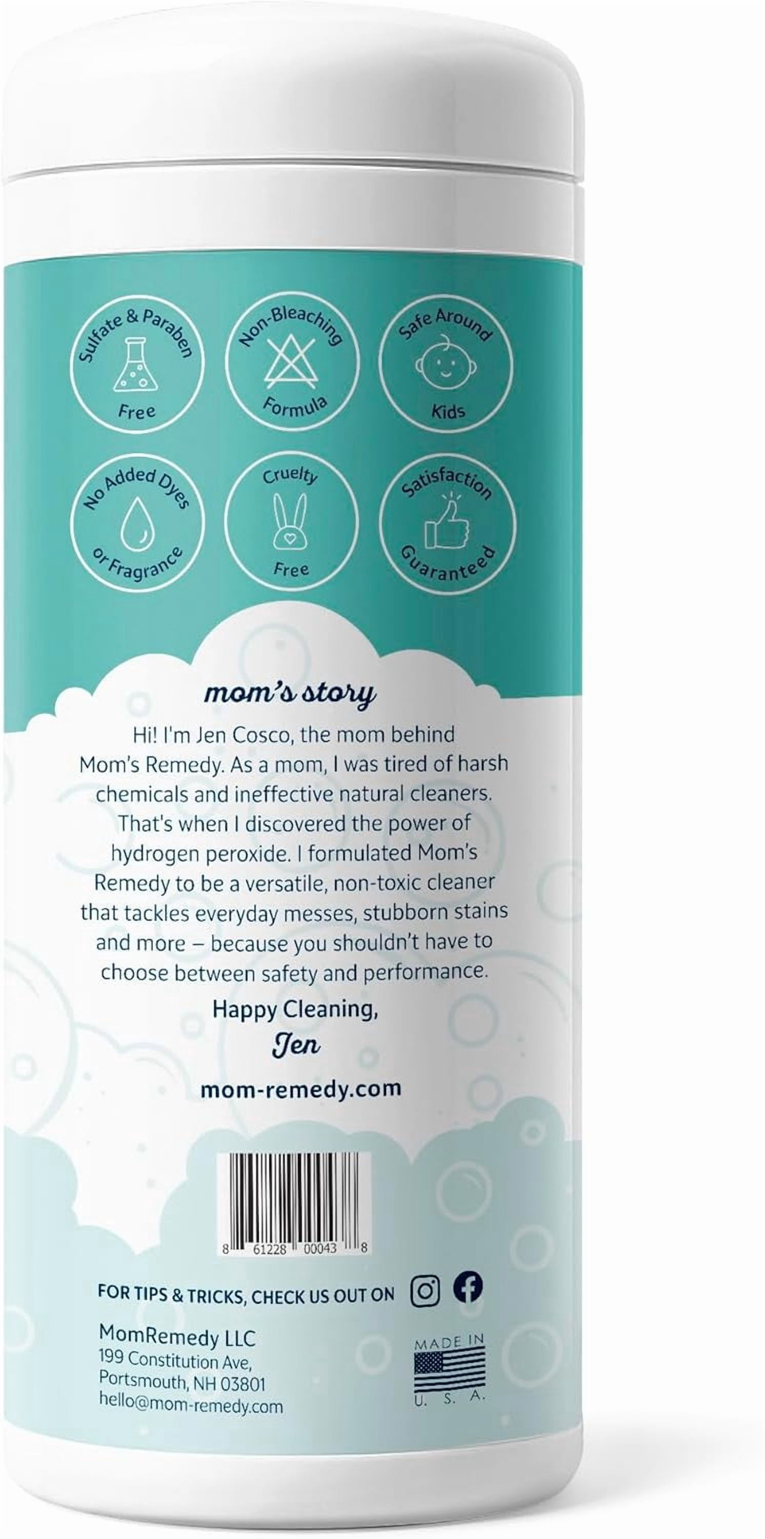 Hydrogen Peroxide Cleaning Wipes | All Purpose Cleaner and Stain Remover | Multipurpose for Kitchen, Bathroom, All Surfaces
