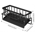 thumbnail image 3 of Xekoro Sponge Holder for Kitchen Sink, Self Drain Kitchen Sink Caddy Organizer, Rustproof Sink Holder with Removable Rack for Bathroom and Counter, Black, 3 of 8