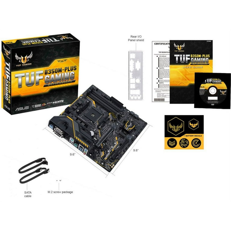 Asus Tuf B350M-Plus Gaming Motherboard TUF B350M-PLUS GAMING