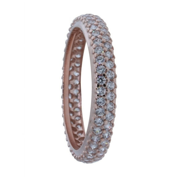 PANDORA Jewelry Inspiration Within Cubic Zirconia Ring in Rose, Size 7