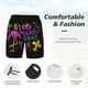 thumbnail image 3 of Fotbe Mardi Gras with Flamingo Traje de Baño para Hombre – Shorts de Natación de Secado Rápido con Forro y Bolsillos-Medium, 3 of 6