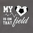thumbnail image 2 of Wild Bobby, My Heart Is On That Soccer Field, Sports, Women Racerback Tank Top, Dark Grey, Small, 2 of 4