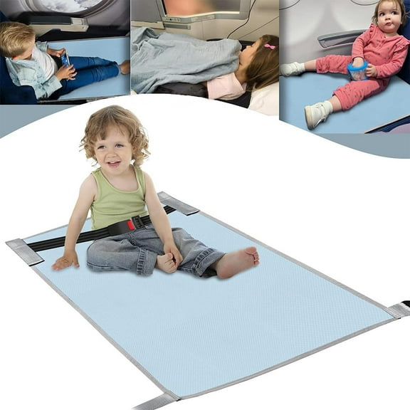 Yokan Children's Portable Toddler Airplane Footrest, Comfortable Travel Cushion for Kids, Airplane Seat Rest for Long Flights, Compact & Safe Travel Accessory, Ideal for Family Travel
