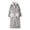 Grey, variant on Soft Plush Fleece Robe Cozy Long Bathrobe Fluffy Comfortable Nightdress Home Wear