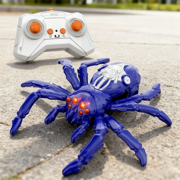 syligr Realistic Remote Control Spider RC Climbing Wall Walking Robotic Toy with 2 Modes, Rechargeable USB Simulation Vehicle for Kids Adults Pranks Science Education Christmas Birthday Gift
