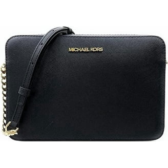 Michael Kors Women's Jet Set Large Saffiano Leather Zip Crossbody
