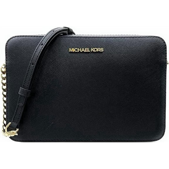 Michael Kors Women's Jet Set Saffiano Leather East West Crossbody Bag