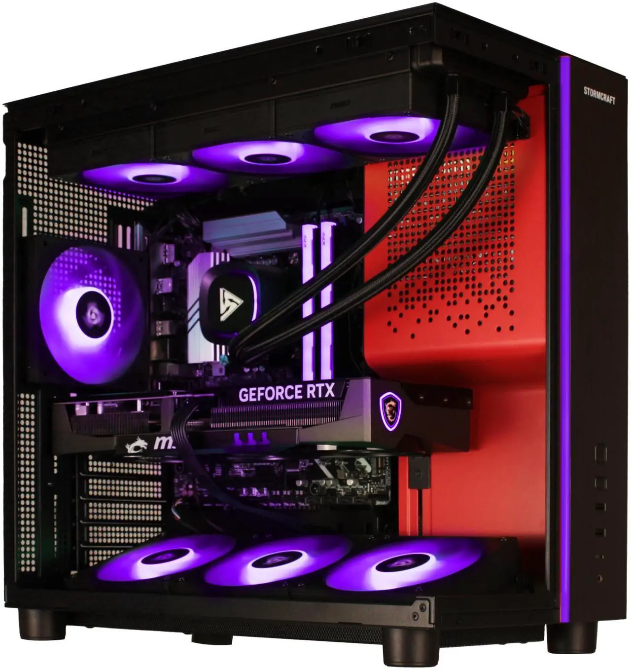 STORMCRAFT Gaming PC PHANTOM INTEL Core Ultra 7 265F NVIDIA RTX 5080 - AI Powered 32GB DDR5 6000MHz RGB 2TB NVMe SSD 360mm AIO 850W PSU Windows 11 Home-PH265F0CC-580N1