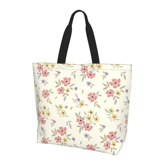 Yiaed Floral Print Handbag for Women Tote Purse Shoulder Bag Large Fashion Hobo Purse Handbag Shopping Tote