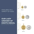 thumbnail image 3 of Picturesongold.Com Our Lady Undoer of Knots Religious Medal Necklace Pendants - 2/3 inch Size of Dime, Sterling Silver, 3 of 5
